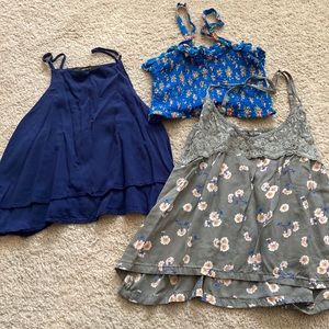 Forever 21 and Hollister tanks